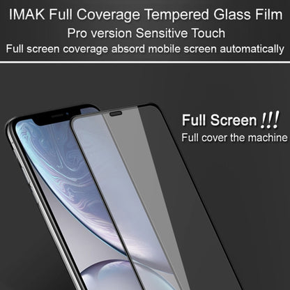 For iPhone XR IMAK 9H Surface Hardness Full Screen Tempered Glass Film (Black) - iPhone XR Tempered Glass by imak | Online Shopping UK | buy2fix