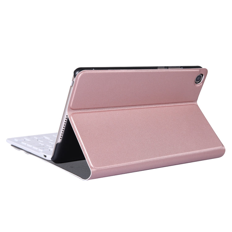A0M5 Detachable Bluetooth Keyboard + Ultrathin Horizontal Flip Leather Tablet Case for Huawei MediaPad M5 & Honor Tab 5 8 inch, with Holder(Rose Gold) - Huawei Keyboard by buy2fix | Online Shopping UK | buy2fix