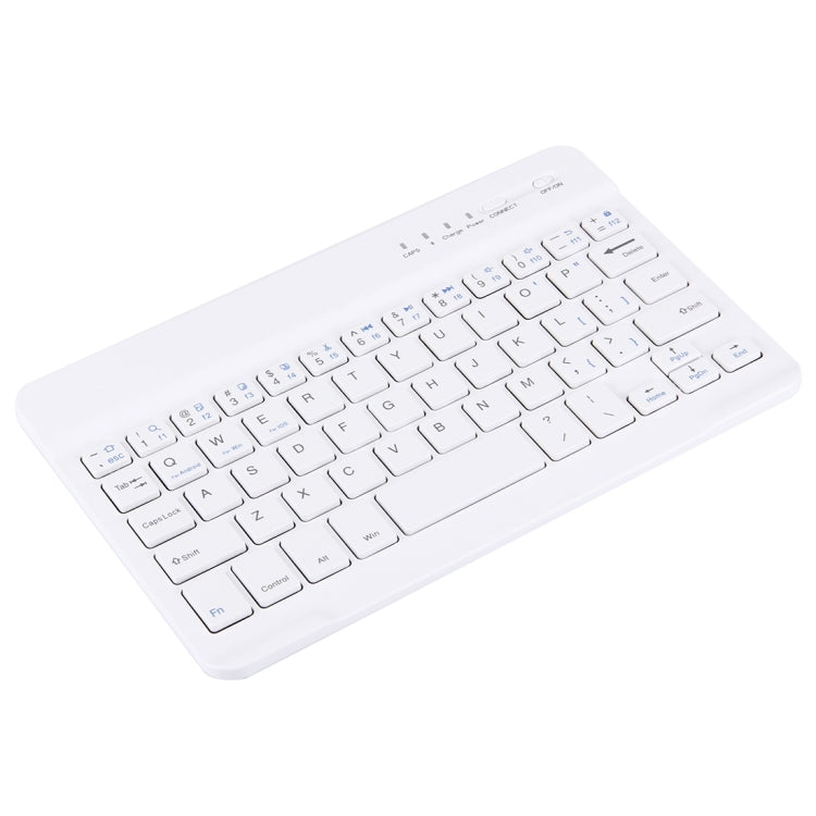 Portable Bluetooth Wireless Keyboard, Compatible with 9 inch Tablets with Bluetooth Functions (White) - Universal Keyboard by buy2fix | Online Shopping UK | buy2fix