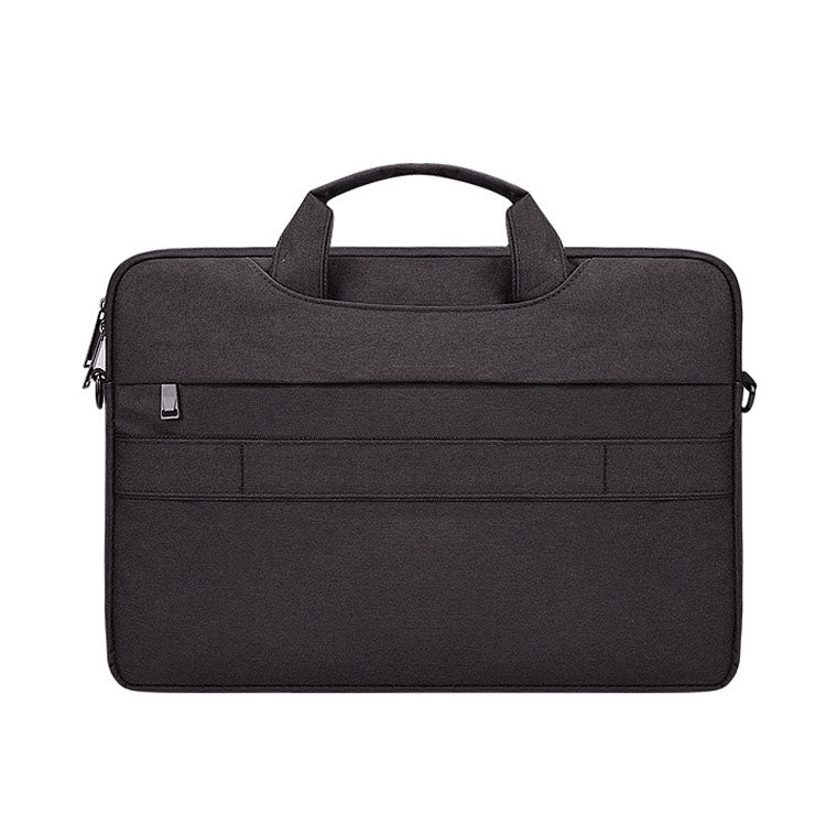ST02S Waterproof Tear Resistance Hidden Portable Strap One-shoulder Handbag for 14.1 inch Laptops, with Suitcase Belt(Black) - 14.1 inch by buy2fix | Online Shopping UK | buy2fix