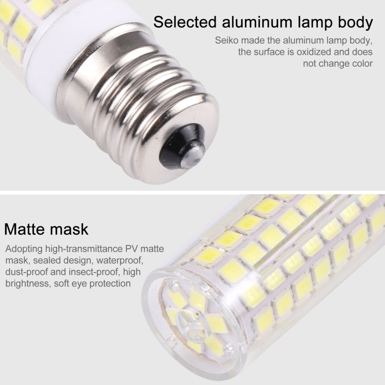 E17 102 LEDs SMD 2835 6000-6500K LED Corn Light, AC 110V(White Light) - LED Blubs & Tubes by buy2fix | Online Shopping UK | buy2fix