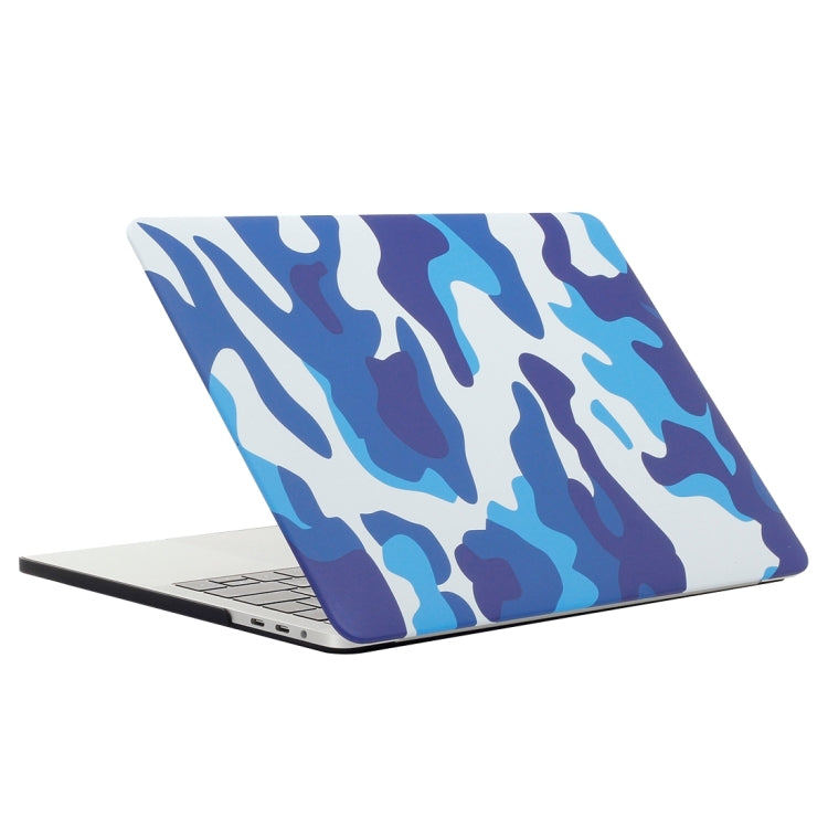 For 2016 New Macbook Pro 13.3 inch A1706 & A1708 Blue Camouflage Pattern Laptop Water Decals PC Protective Case - MacBook Pro Cases by buy2fix | Online Shopping UK | buy2fix