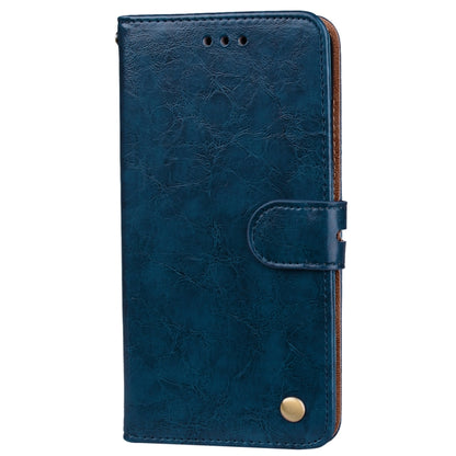 For Huawei P10 Lite Business Style Oil Wax Texture Horizontal Flip Leather Case with Holder & Card Slots & Wallet (Blue) - Huawei Cases by buy2fix | Online Shopping UK | buy2fix