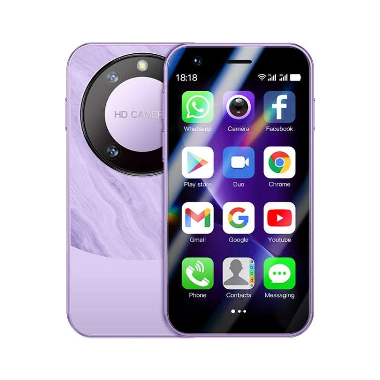 SOYES F8 Pro Max, 1GB+16GB, 3.0 inch Android 8.1 MTK6580 Quad Core, Network: 3G, Dual SIM (Purple) - SOYES by SOYES | Online Shopping UK | buy2fix