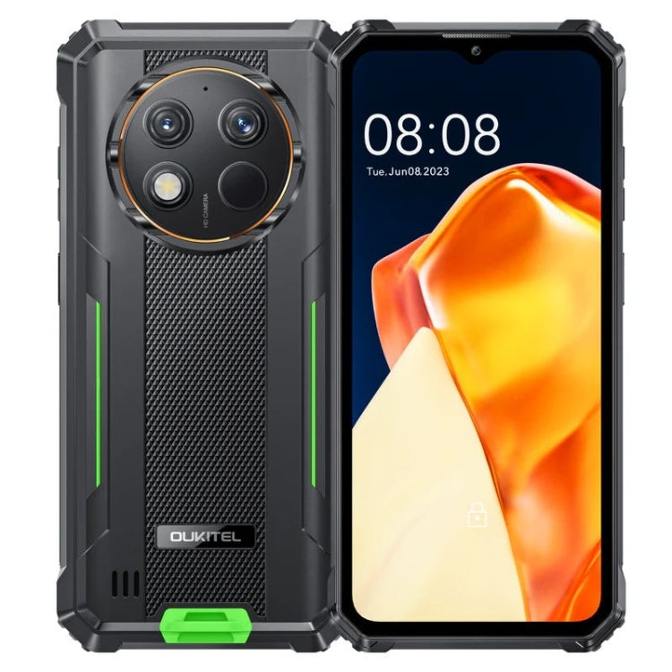 Oukitel G1 Rugged Phone, 6GB+256GB, Fingerprint Identification, 6.52 inch Android 14 T606 Octa Core, NFC, OTG, Network: 4G (Green) - OUKITEL by OUKITEL | Online Shopping UK | buy2fix