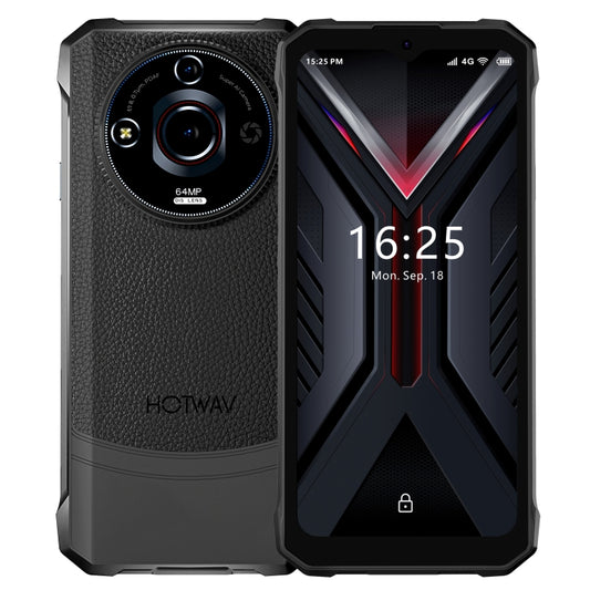 HOTWAV T7 Pro Rugged Phone, 6GB+256GB, 6280mAh, 6.6 inch Android 13 MT8788 Octa Core, Network: 4G, OTG (Black) - Other by HOTWAV | Online Shopping UK | buy2fix