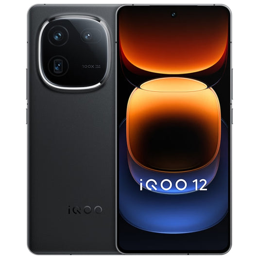 vivo iQOO 12, Triple Back Cameras, 16GB+512GB, Face ID / Fingerprint Identification, 6.78 inch Android 14 OriginOS 4 Snapdragon 8 Gen 3 Octa Core, OTG, NFC, Network: 5G, Support Google Play (Black) - vivo by vivo | Online Shopping UK | buy2fix