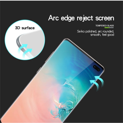 PINWUYO 9H 3D Curved Heat Bending Full Screen Tempered Glass Film for Galaxy S10 Plus (Black) - Galaxy Tempered Glass by PINWUYO | Online Shopping UK | buy2fix