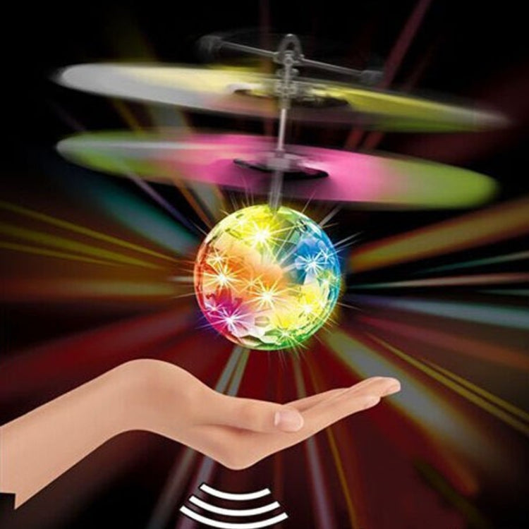 Mini Fun Kids Toy Suspended Crystal Ball Sensing Aircraft Hand Induction Flying Aircraft with Colorful LED Light, without Remote Control - Fly Toys by buy2fix | Online Shopping UK | buy2fix