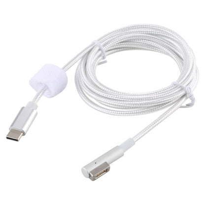 45W / 60W / 65W / 85W 5 Pin MagSafe 1 (L-Shaped) to USB-C / Type-C PD Charging Cable(White) - Cable & Adapter by buy2fix | Online Shopping UK | buy2fix