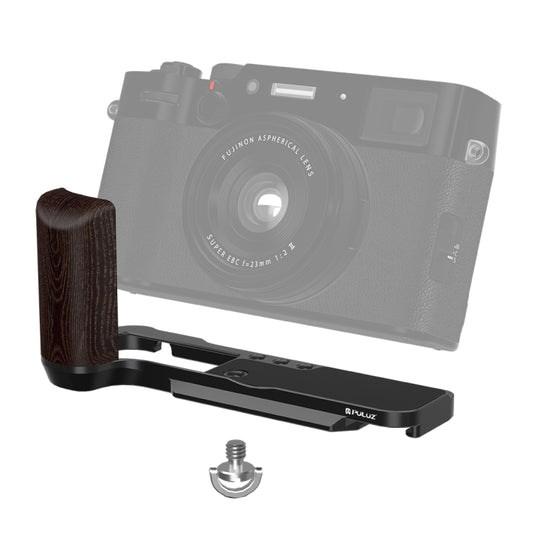 For Fujifilm X100VI PULUZ 1/4 inch Vertical Shoot Quick Release L Plate Bracket Base Holder (Black) - L-Bracket by PULUZ | Online Shopping UK | buy2fix