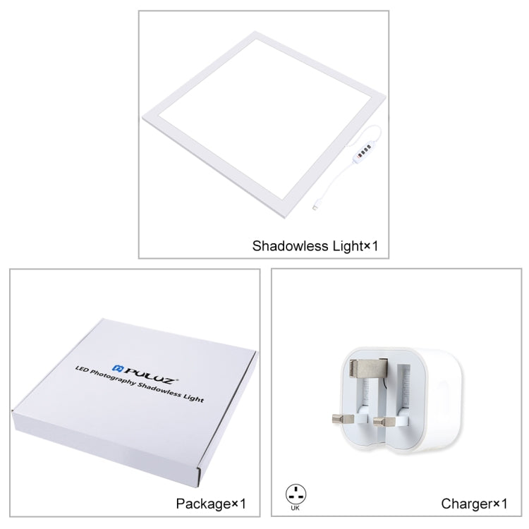 PULUZ 1000LM LED Acrylic No Polar Dimming Shadowless Light Pad with Switch for 40cm Photo Studio Box(UK Plug) -  by PULUZ | Online Shopping UK | buy2fix