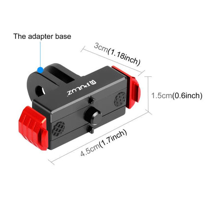 For GoPro HERO13 Black  PULUZ Magnetic Quick Release Base Mount (Black Red) - Connection Mount by PULUZ | Online Shopping UK | buy2fix