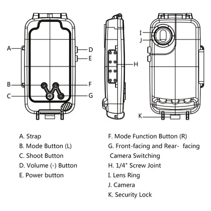 PULUZ 40m/130ft Waterproof Diving Case for Huawei P20 Pro, Photo Video Taking Underwater Housing Cover(White) - Huawei Cases by PULUZ | Online Shopping UK | buy2fix