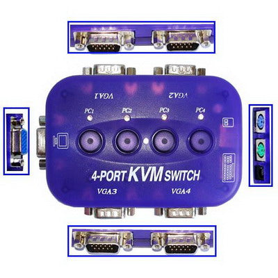 4-PORT KVM Switch - Others by buy2fix | Online Shopping UK | buy2fix