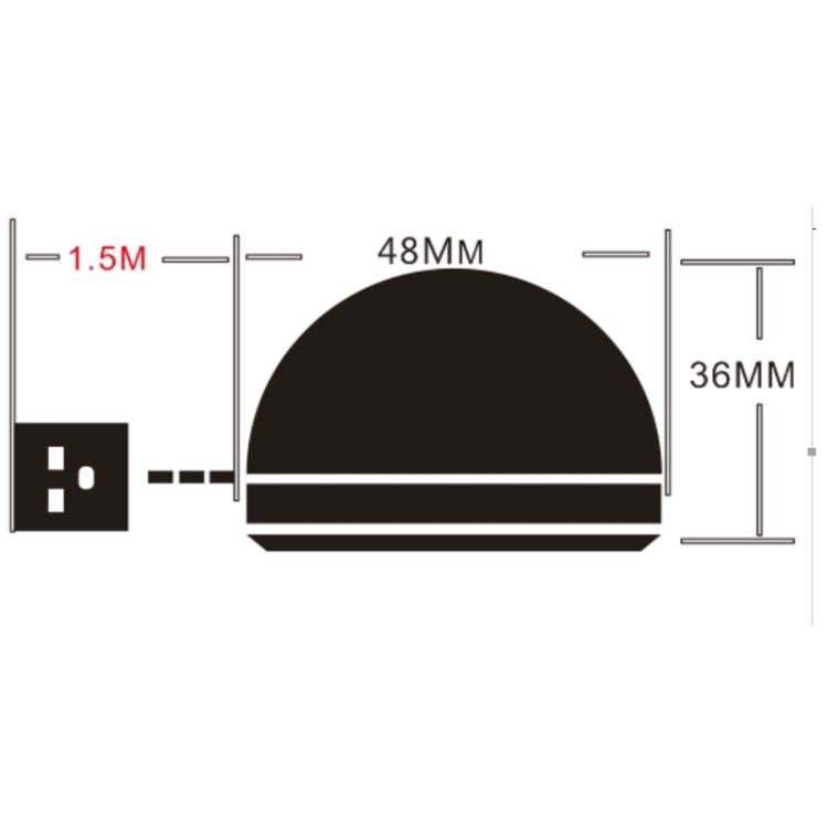 5W Dimmable USB LED Light Bulb with Magnetic, USB-5W-WW 5V 160-180Lumens 6 LED - USB Light by buy2fix | Online Shopping UK | buy2fix