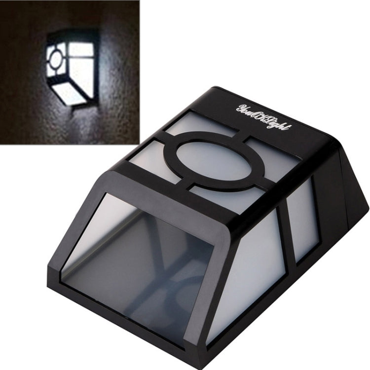 Outdoor High Power 0.2W Solar Lantern Light, 2 LED  Fence Lamp Solar Wall Mounted Light - Street Lights by buy2fix | Online Shopping UK | buy2fix