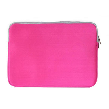 Double Pocket Zip Handbag Laptop Bag for Macbook Pro 15 inch(Magenta) - Protective Bags by buy2fix | Online Shopping UK | buy2fix