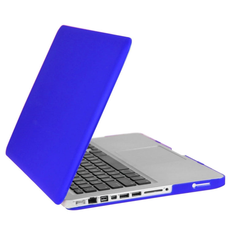 ENKAY for Macbook Pro 13.3 inch (US Version) / A1278 Hat-Prince 3 in 1 Frosted Hard Shell Plastic Protective Case with Keyboard Guard & Port Dust Plug(Dark Blue) - MacBook Pro Cases by ENKAY | Online Shopping UK | buy2fix