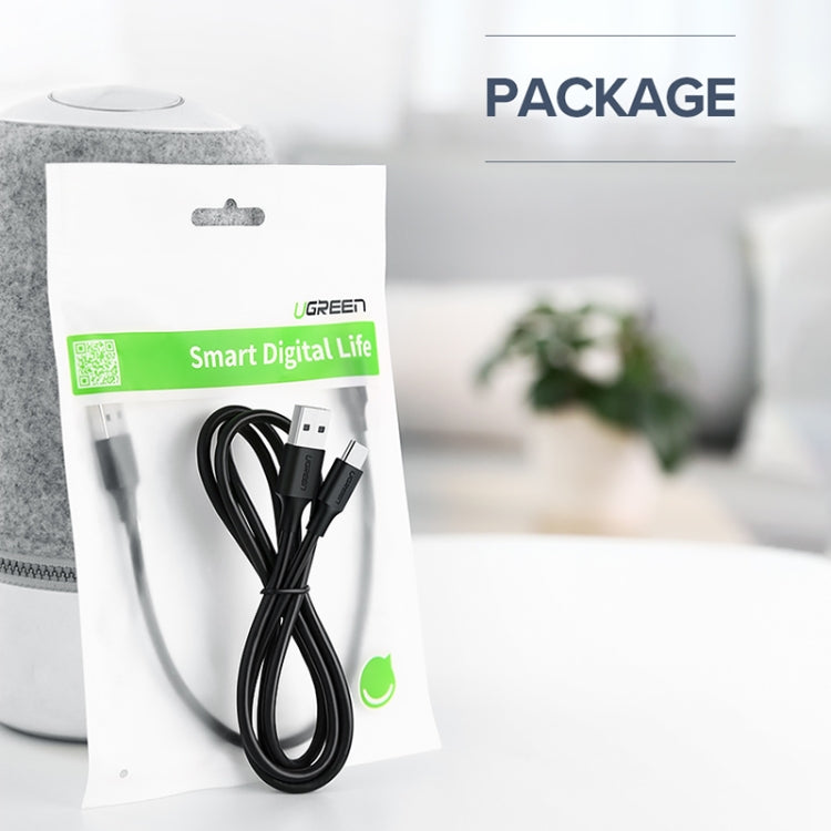 UGREEN 3A Max Output USB to USB-C / Type-C PVC Fast Charging Sync Data Cable, Length: 1.5m (White) - USB-C & Type-C Cable by UGREEN | Online Shopping UK | buy2fix
