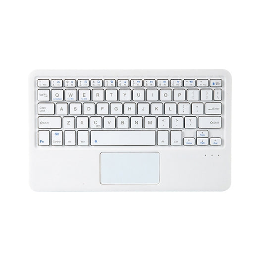 HB119B 10 inch Universal Tablet Wireless Bluetooth Keyboard with Touch Panel (White) - Universal Keyboard by buy2fix | Online Shopping UK | buy2fix