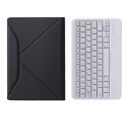 B610 Diamond Texture Triangle Back Holder Splittable Bluetooth Keyboard Leather Tablet Case for Samsung Galaxy Tab S6 Lite (White + Black) - Samsung Keyboard by buy2fix | Online Shopping UK | buy2fix