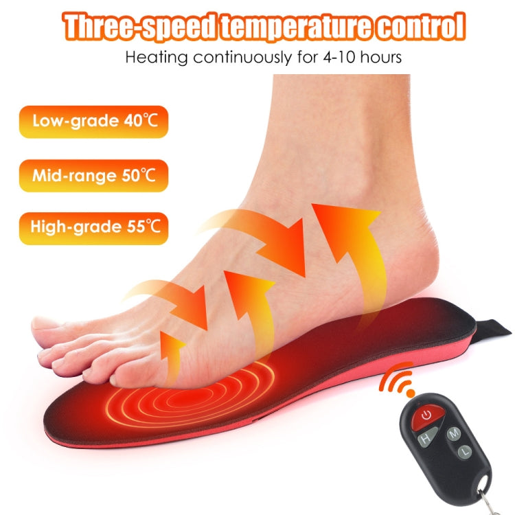 Rechargeable Electric Heating Insole Wireless Remote Control Smart Thermal Insole,Size:Large(41-46 Size) - Shoes Care by buy2fix | Online Shopping UK | buy2fix