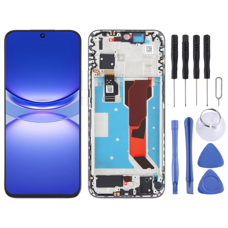 For Huawei nova 12 Lite Original LCD Screen Digitizer Full Assembly with Frame (White) - LCD Screen by buy2fix | Online Shopping UK | buy2fix