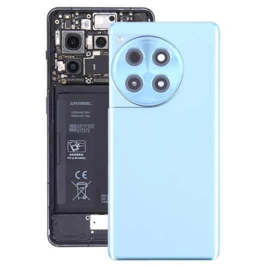 For OnePlus Ace 3 PJE110 Original Glass Battery Back Cover with Camera Lens(Blue) - Back Cover by buy2fix | Online Shopping UK | buy2fix