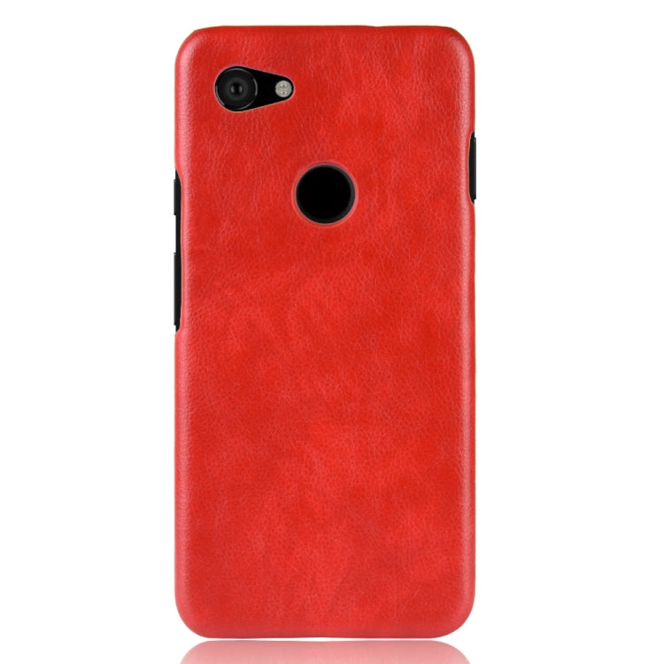 Shockproof Litchi Texture PC + PU Case for Google Pixel 3a XL(Red) - Google Cases by buy2fix | Online Shopping UK | buy2fix