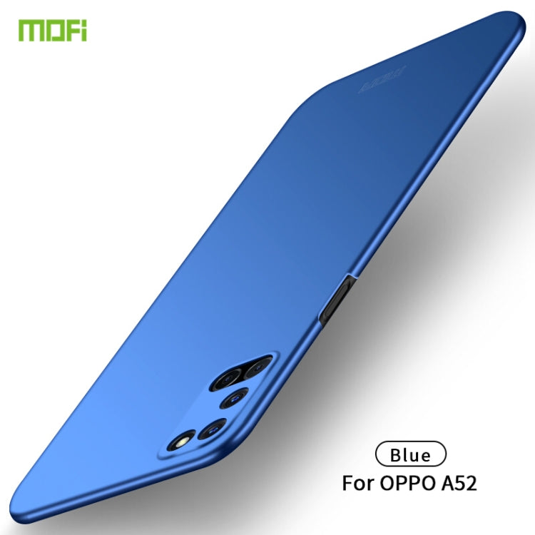 For OPPO A52 MOFI Frosted PC Ultra-thin Hard Case(Blue) - OPPO Cases by MOFI | Online Shopping UK | buy2fix