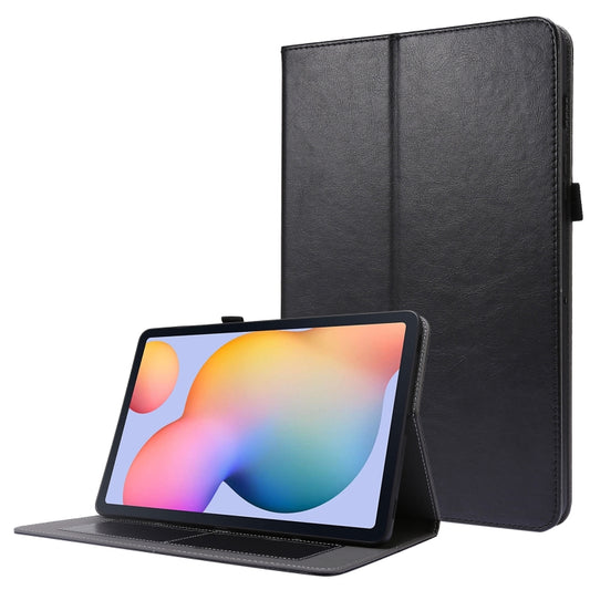 For Samsung Galaxy Tab S8 / Galaxy Tab S7 T870 2-Folding Business Horizontal Flip PU Leather Case with Card Slots & Holder(Black) - Galaxy Tab S8 Cases by buy2fix | Online Shopping UK | buy2fix