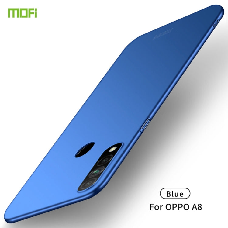 For OPPO A8 MOFI Frosted PC Ultra-thin Hard Case(Blue) - OPPO Cases by MOFI | Online Shopping UK | buy2fix