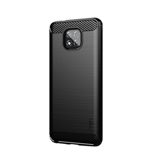 For Motorola Moto G Power 2021 MOFI Gentleness Series Brushed Texture Carbon Fiber Soft TPU Case(Black) - Motorola Cases by MOFI | Online Shopping UK | buy2fix