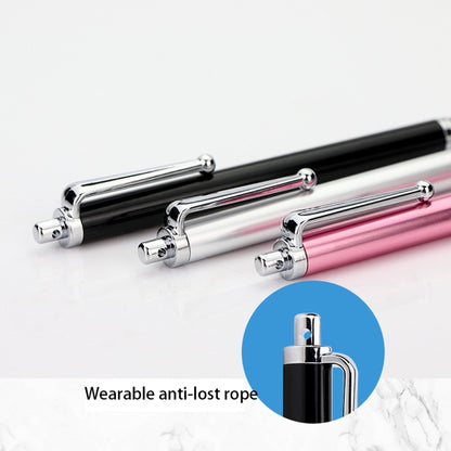 AT-19 Silver Fiber Pen Tip Stylus Capacitive Pen Mobile Phone Tablet Universal Touch Pen(Gold) - Stylus Pen by buy2fix | Online Shopping UK | buy2fix