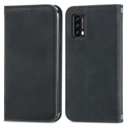 For Blackview A90 Retro Skin Feel Business Magnetic Horizontal Flip Leather Case with Holder & Card Slots & Wallet & Photo Frame(Black) - More Brand by buy2fix | Online Shopping UK | buy2fix