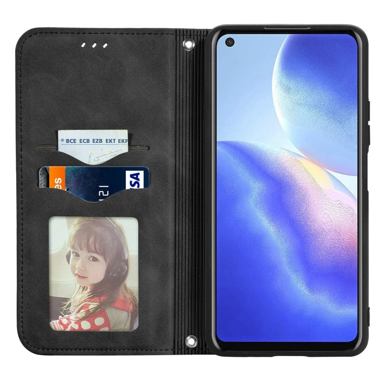For Blackview A90 Retro Skin Feel Business Magnetic Horizontal Flip Leather Case with Holder & Card Slots & Wallet & Photo Frame(Black) - More Brand by buy2fix | Online Shopping UK | buy2fix