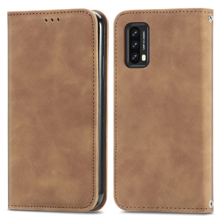 For Blackview A90 Retro Skin Feel Business Magnetic Horizontal Flip Leather Case with Holder & Card Slots & Wallet & Photo Frame(Brwon) - More Brand by buy2fix | Online Shopping UK | buy2fix