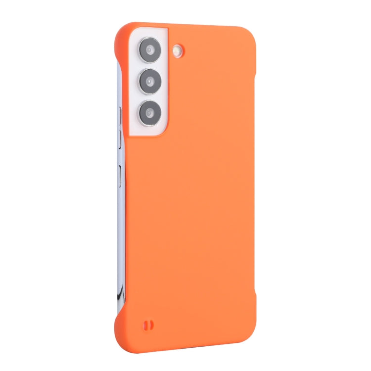 For Samsung Galaxy S22 5G ENKAY Matte Frameless Hard PC Case(Orange) - Galaxy S22 5G Cases by ENKAY | Online Shopping UK | buy2fix