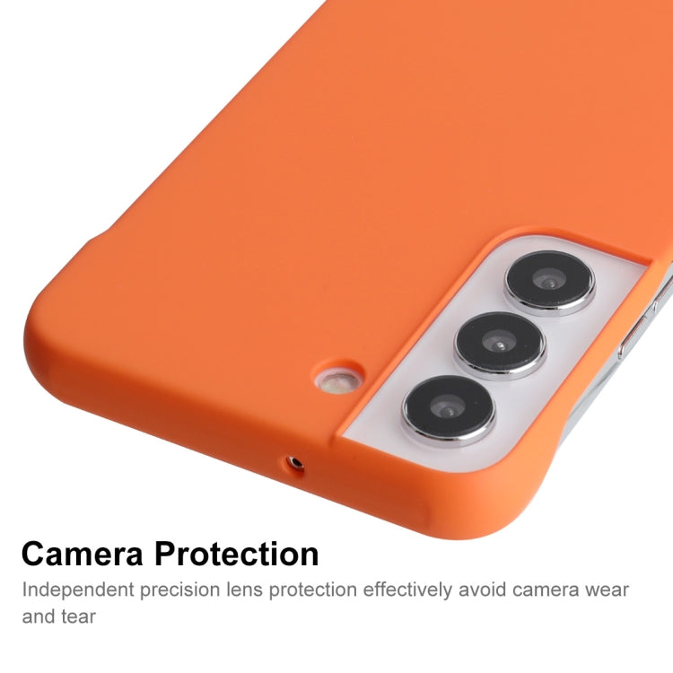 For Samsung Galaxy S22 5G ENKAY Matte Frameless Hard PC Case(Orange) - Galaxy S22 5G Cases by ENKAY | Online Shopping UK | buy2fix