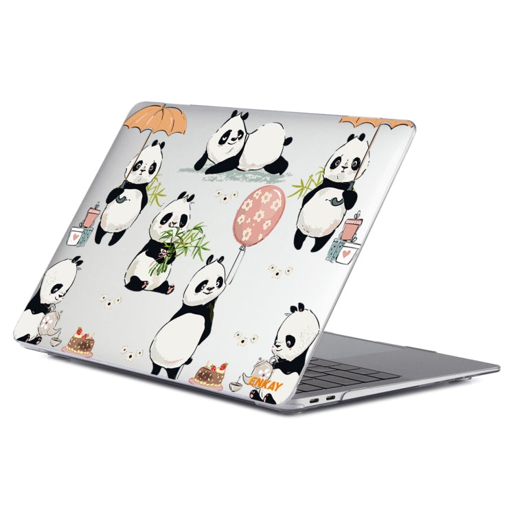 ENKAY Animal Series Pattern Laotop Protective Crystal Case For MacBook Pro 14.2 inch A2442 2021/A2779 2023(Panda) - MacBook Pro Cases by ENKAY | Online Shopping UK | buy2fix