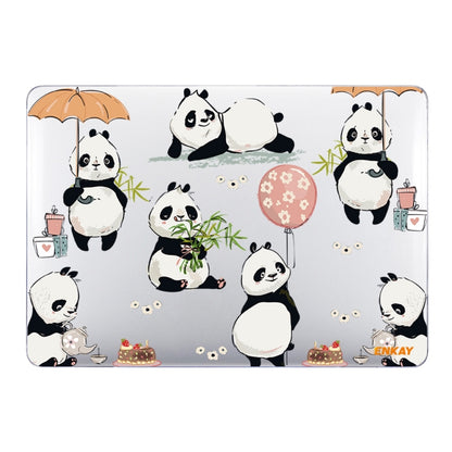 ENKAY Animal Series Pattern Laotop Protective Crystal Case For MacBook Pro 16 inch A2141(Panda) - MacBook Pro Cases by ENKAY | Online Shopping UK | buy2fix