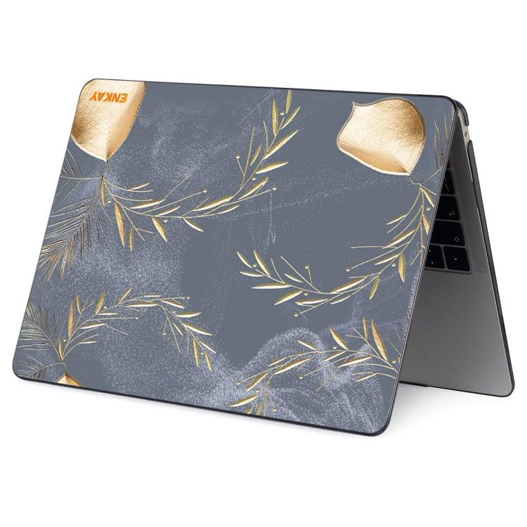 ENKAY Vintage Pattern Series Laotop Protective Crystal Case For MacBook Pro 16.2 inch A2485 2021/A2880 2023(Wild Oats) - MacBook Pro Cases by ENKAY | Online Shopping UK | buy2fix