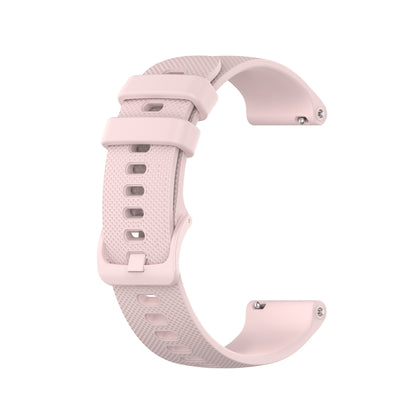 For Samsung Galaxy Watch 42mm 20mm Checkered Silicone Watch Band(Pink) - Watch Bands by buy2fix | Online Shopping UK | buy2fix