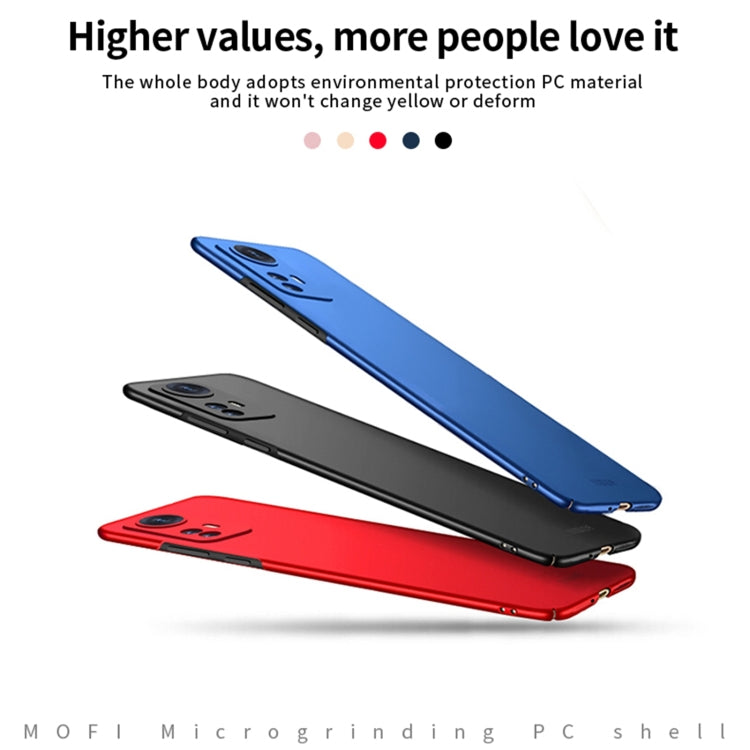 For Xiaomi 12 Pro MOFI Frosted PC Ultra-thin Hard Phone Case(Black) - Xiaomi Cases by MOFI | Online Shopping UK | buy2fix