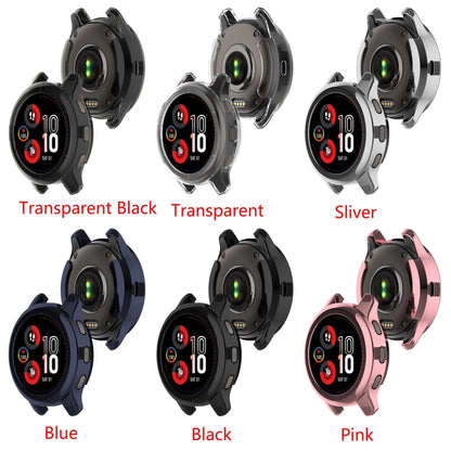 For Garmin Venu 2 Plus Shock-Proof Semi-Surrounded TPU Plating Watch Case(Transparent) - Watch Cases by buy2fix | Online Shopping UK | buy2fix