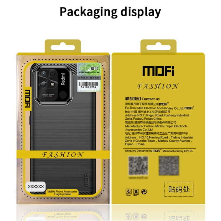 For Xiaomi Redmi K50 / K50 Pro MOFI Gentleness Brushed Carbon Fiber Soft TPU Case(Black) - Xiaomi Cases by MOFI | Online Shopping UK | buy2fix