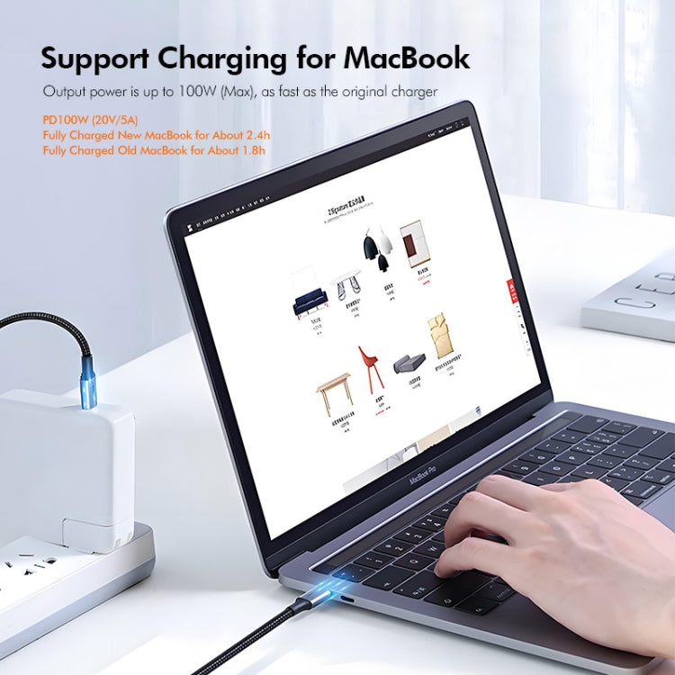 ENKAY PD100W 5A USB-C / Type-C to Type-C Fast Charging Cable with E-Marker, Length:1m - USB-C & Type-C Cable by ENKAY | Online Shopping UK | buy2fix