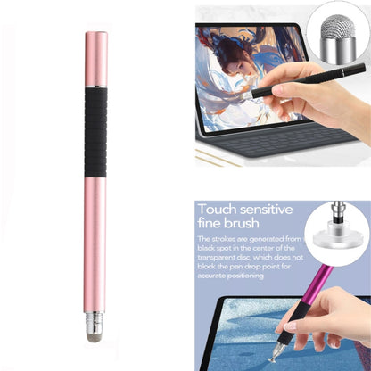 AT-31 Conductive Cloth Head + Precision Sucker Capacitive Pen Head 2-in-1 Handwriting Stylus(Rose Gold) - Stylus Pen by buy2fix | Online Shopping UK | buy2fix