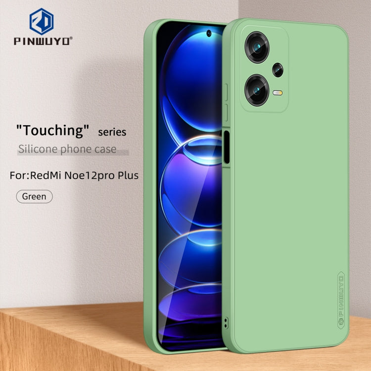 For Xiaomi Redmi Note 12 Pro+ China/Note12 Explorer PINWUYO Sense Series Liquid Silicone TPU Phone Case(Green) - Xiaomi Cases by PINWUYO | Online Shopping UK | buy2fix